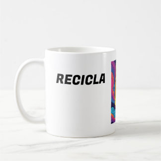 TAZA  BLANCA DE DESAYUNO  CON UN LINDO TEXTO KAFFEMUGG