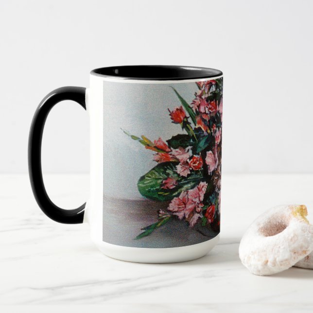 Taza Bodegón de flores Mugg (Med munk)