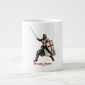 Taza caballero templario - Non nobis, Domine Jumbo Mugg