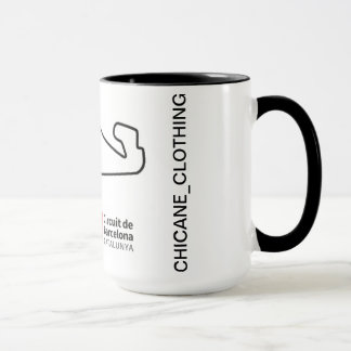 Taza circuito circuito de barcelona mugg