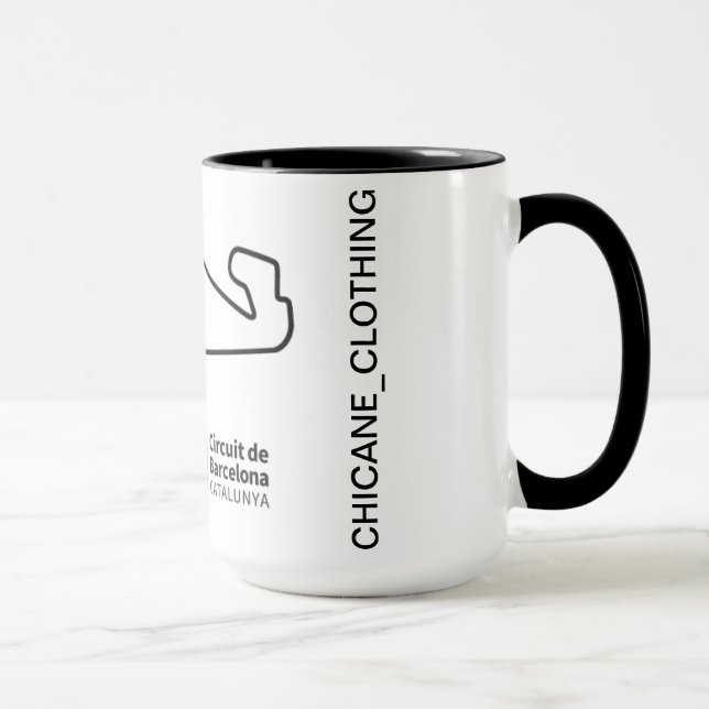 Taza circuito circuito de barcelona  mugg (Höger)
