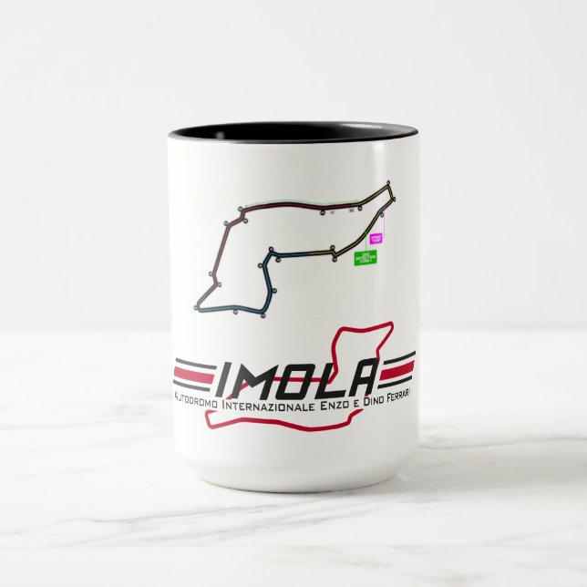 Taza circuito circuito de imola mugg (Center)