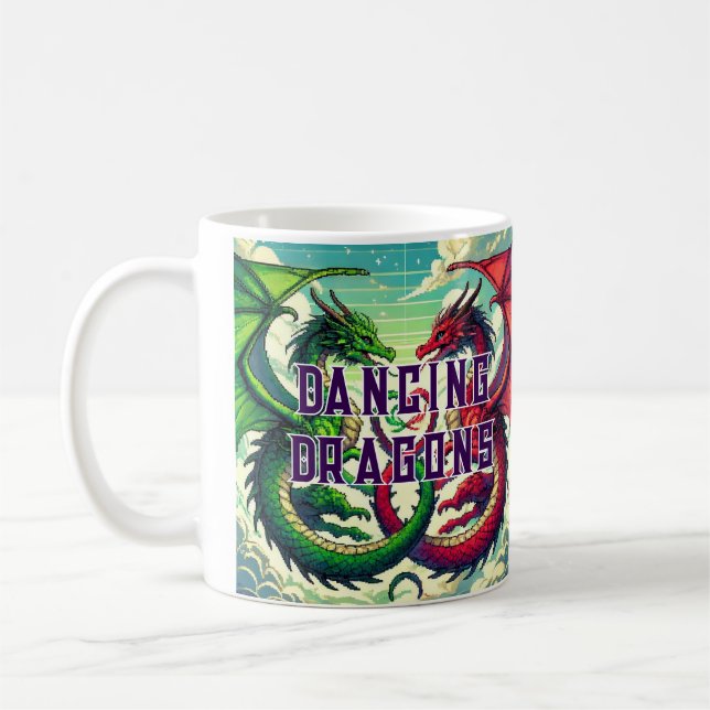 Taza Coffe DANCING DRAZON Kaffemugg (Vänster)