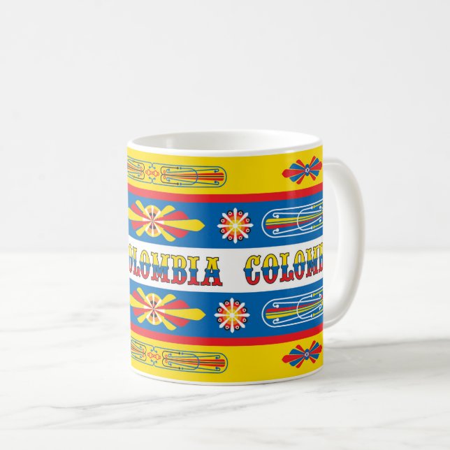 Taza con diseño bus Chiva Colombiana Kaffemugg (Framsida höger)