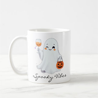 Taza  con Diseño Tierno de Fantasma para Halloween Kaffemugg