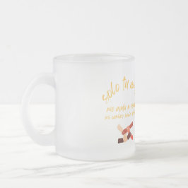 Taza con mensaje motivador  frostad glasmugg