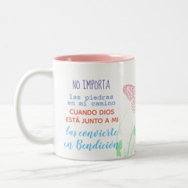 Taza con mensaje - No importa las piedras... Kaffemugg
