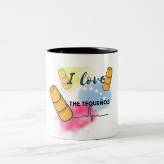 taza con motivo tradicional aperitivo venezolano  Två-Tonad mugg