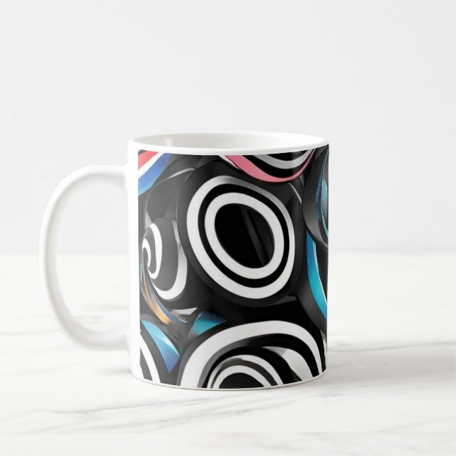 Taza con practico diseño. kaffemugg (Vänster)