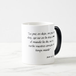 Taza con texto bíblico magisk mugg
