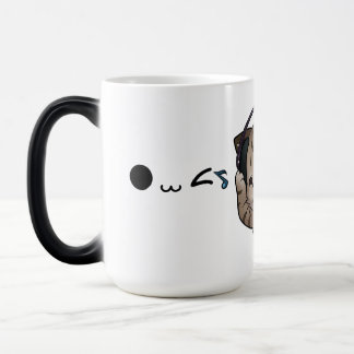 Taza corazones kawaii lindo gato blanco magisk mugg