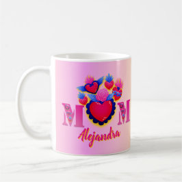 Taza Corazones para Mamá Nombre editable Kaffemugg