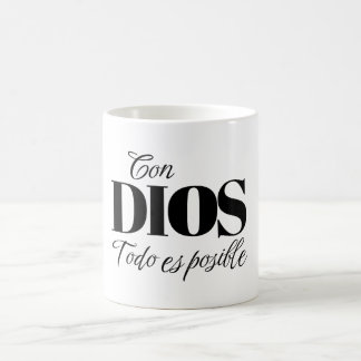 Taza Cristiana "Con Dios todo es posible" Mateo 19 Kaffemugg