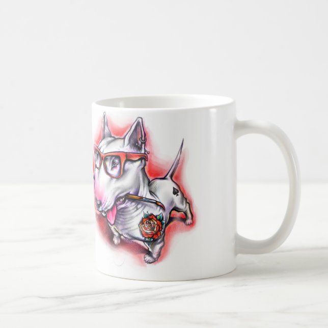 Taza CSB Crazy Bull Terrier Kaffemugg (Höger)