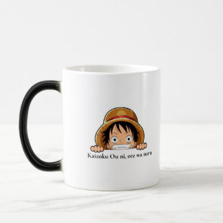 taza de anime, luffy, taza personalizada magisk mugg