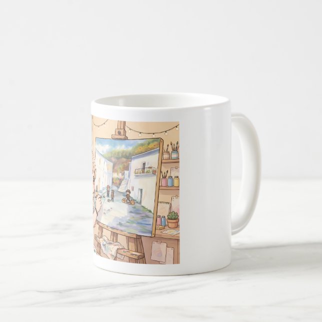 Taza de Artista Kawaii Kaffemugg (Framsida höger)