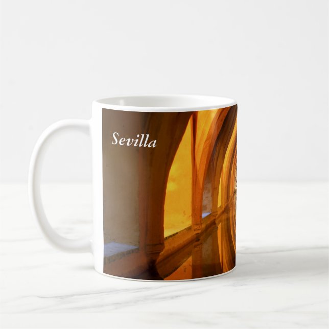 Taza de "Baños del Real Alcázar" Kaffemugg (Vänster)