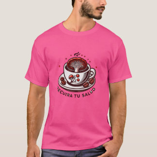 Taza de Caf con Ganoderma retro T Shirt