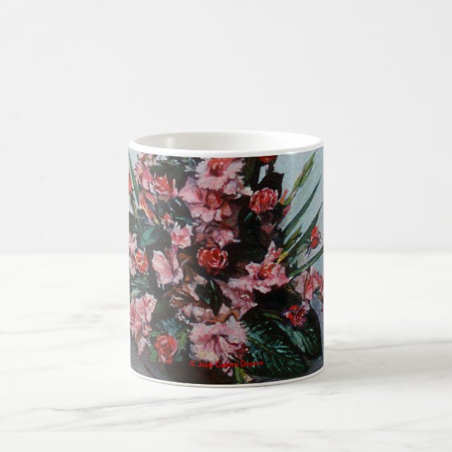 Taza De Café Bodegón de flores Kaffemugg (Center)