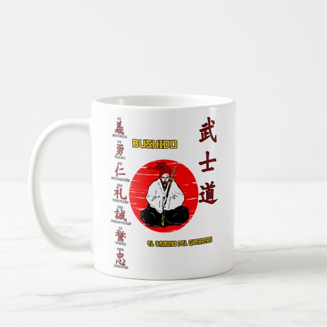 Taza De Café Bushido - The Wai of the Warrior Kaffemugg (Vänster)