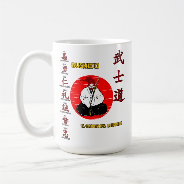 Taza De Café Bushido - The Wai of the Warrior Kaffemugg (Vänster)