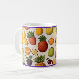 taza de café con diseño de frutas kaffemugg