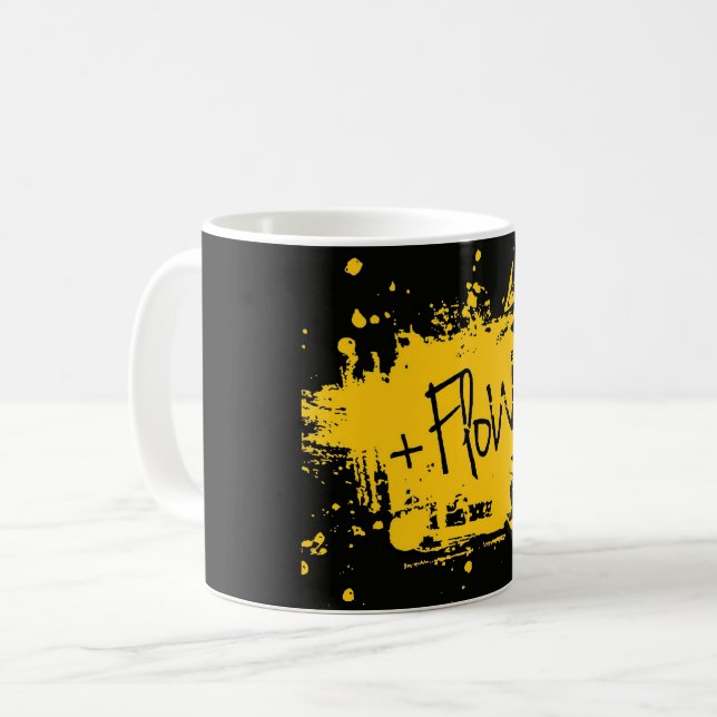 Taza de Cafe +Flow en negro Kaffemugg (Framsida vänster)