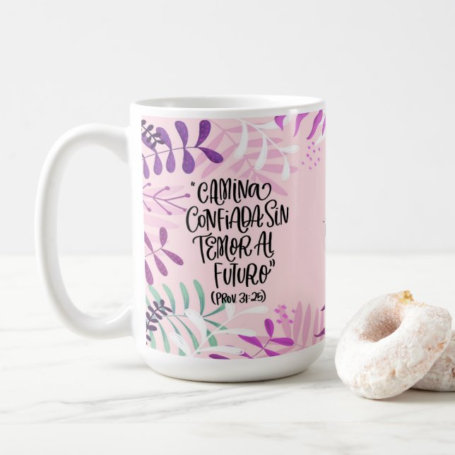 Taza de café frase en español proverbios 31 kaffemugg (Med munk)