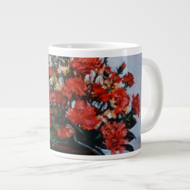Taza de Café Gigante Bodegón de flores Jumbo Mugg (Framsida höger)