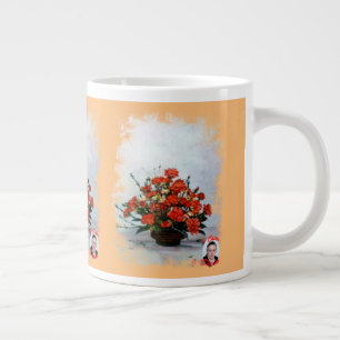 Taza de Café Gigante Bodegón de flores Jumbo Mugg