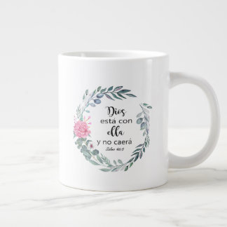 Taza De Café Gigante castellano, biblia, verso bib Jumbo Mugg