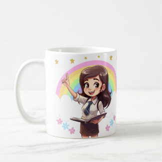 Taza de café kawaii para profesoras kaffemugg