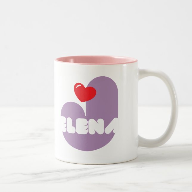 Taza de café Loves Jelena Två-Tonad Mugg (Höger)