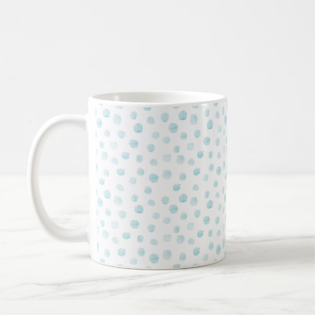 Taza de café - Taza de lunares azulados Kaffemugg (Vänster)
