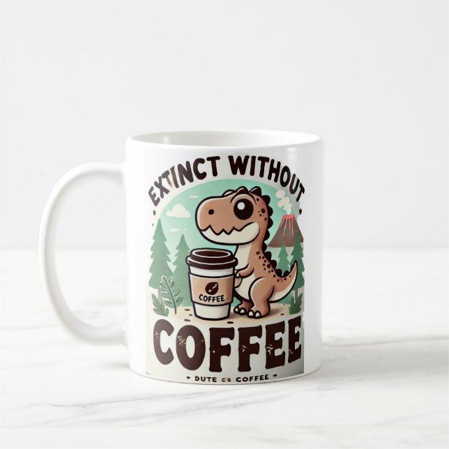Taza de café -  Taza divertida dinosaurio  Kaffemugg (Vänster)