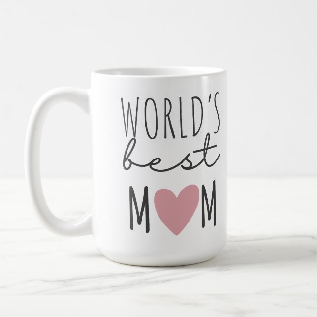 Taza De Café World's Best MOM Custon Kaffemugg (Vänster)