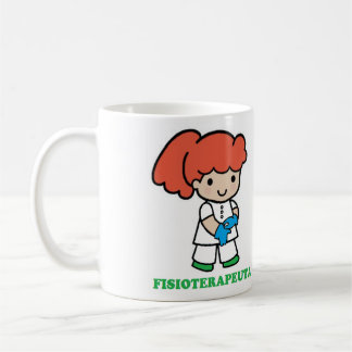 Taza de chica fisioterapeuta kaffemugg