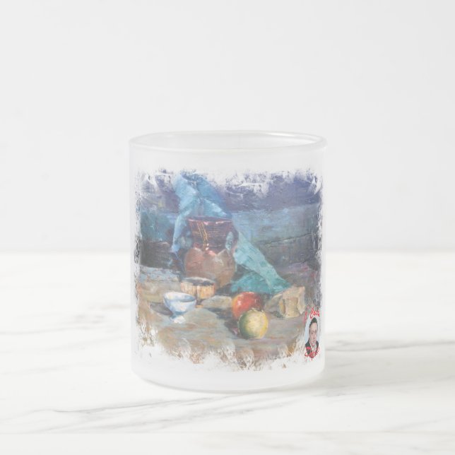 Taza De Cristal Esmerilado Bodegón a espátula Frostad Glasmugg (Center)