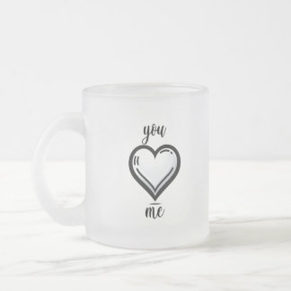 Taza De Cristal Esmerilado cup for lovers Frostad Glasmugg