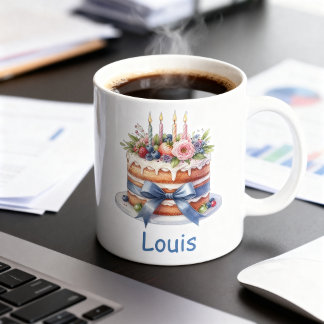 Taza de cumpleaños personalizable kaffemugg