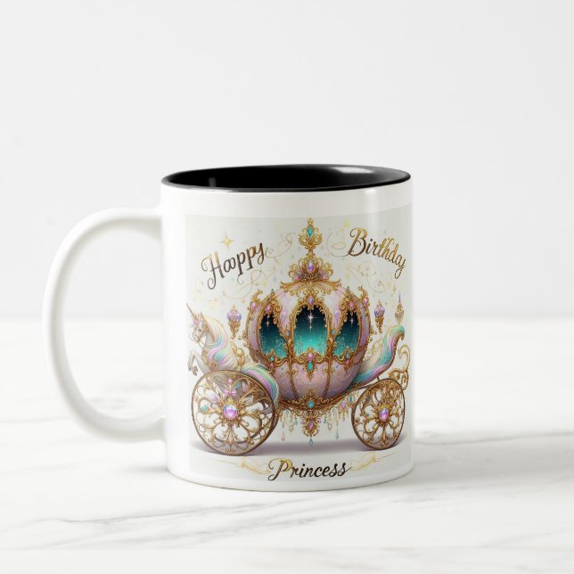 Taza de Cumpleaños. Princess  Två-Tonad Mugg (Vänster)
