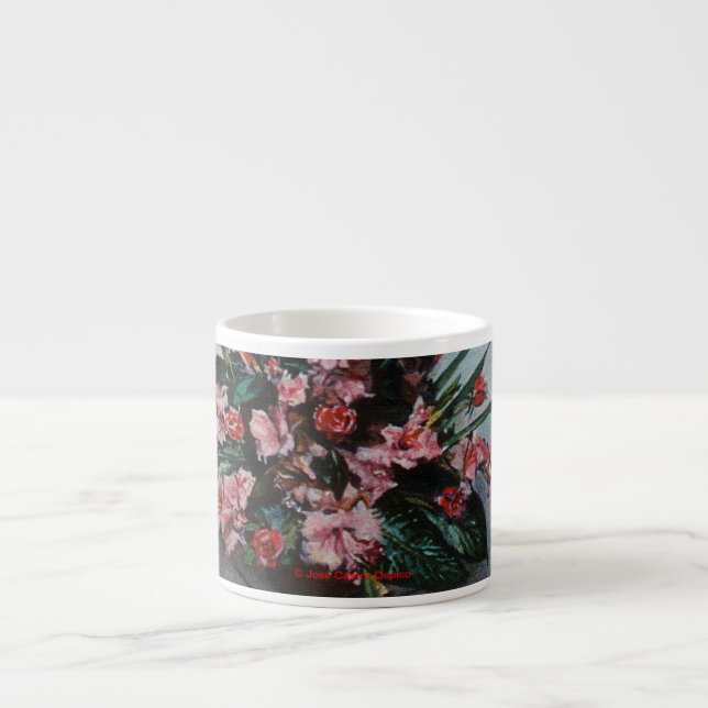 Taza De Espresso Bodegón de flores Espressomugg (Framsidan)