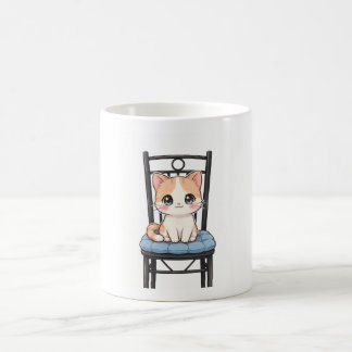 Taza de Gatito Kawaii Jefe con Ojitos Brillantes Kaffemugg