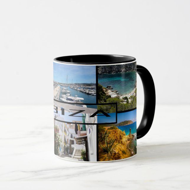 taza de la isla de Ibiza en Baleares Mugg (Framsida höger)