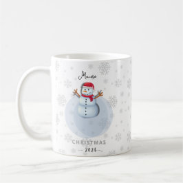Taza de muñeco de nieve de Navidad personalizada Kaffemugg