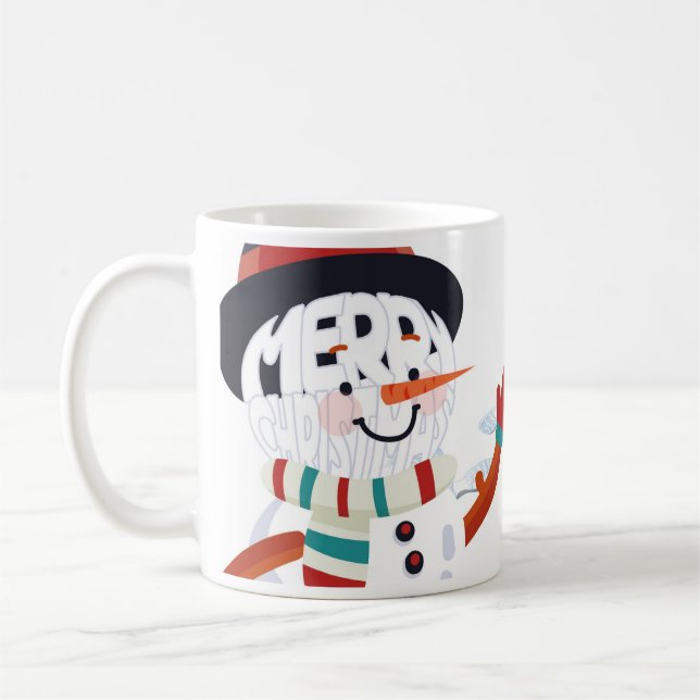 Taza de Muñeco de Nieve para Navidad Kaffemugg (Vänster)