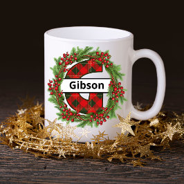 ’Taza de navidad personalizada con letra G’ Kaffemugg