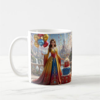 Taza de Princesa – Diseño de Cumpleaños con Pastel Kaffemugg