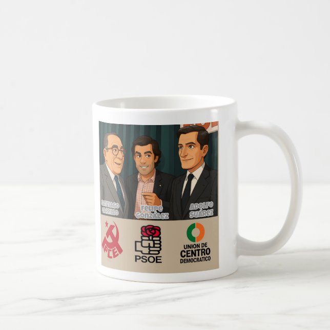 Taza de Santiago Carrillo y la Transición Kaffemugg (Höger)