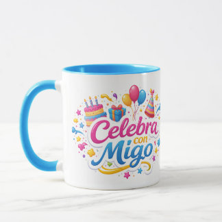 Taza de Viaje y de Regalo con Diseño “Celebra Conm Mugg
